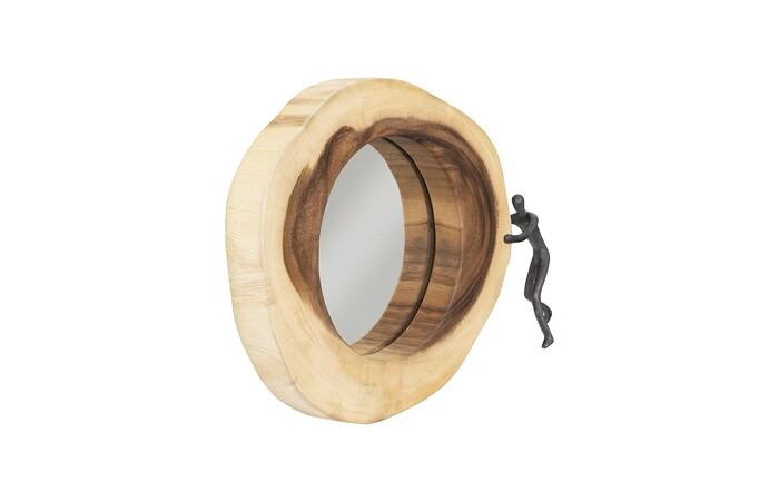 Atlas Cross Cut Mirror, Small, Right Side Full Body — view 2
