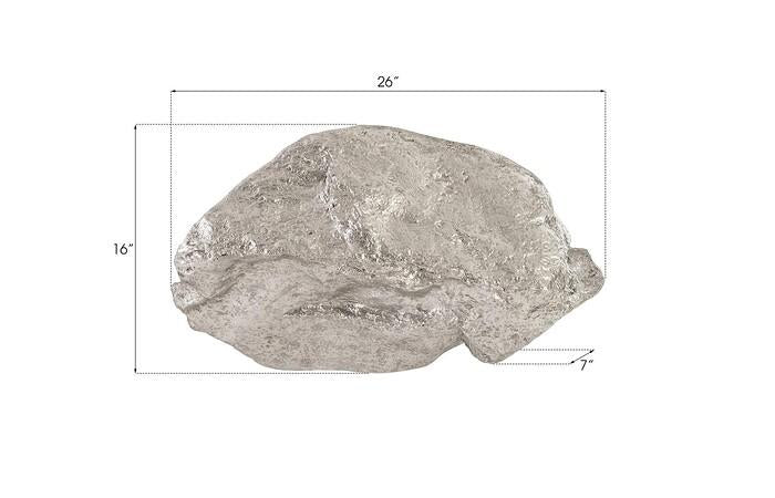 Boulder Wall Art, Silver Leaf — view 7