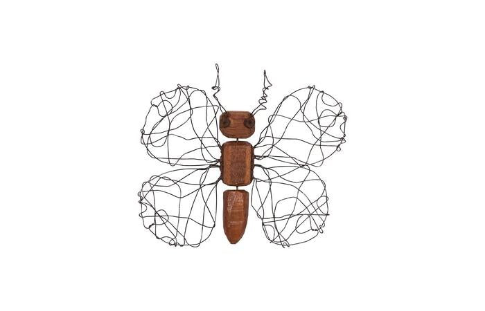 Wire Wing Butterfly Wall Art — SM, As Shown