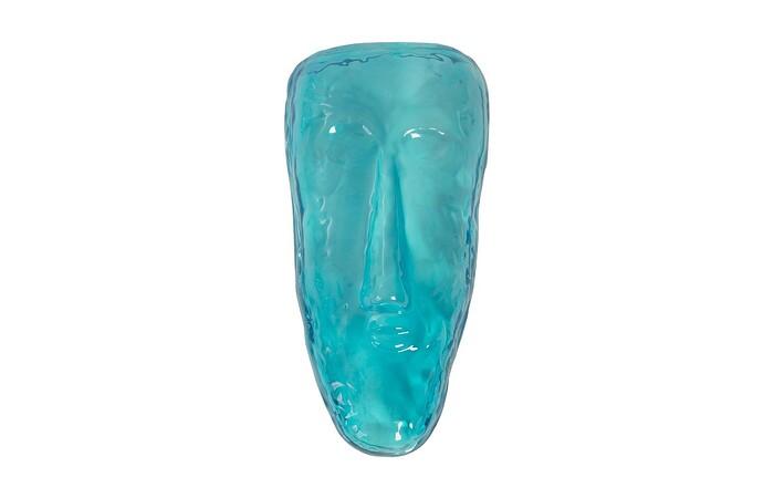 Glass Face Wall Tile, Blue — One Size, Blue