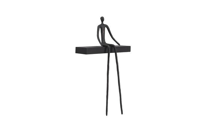 Moveable Man On Short Shelf , Sitting, A — view 2