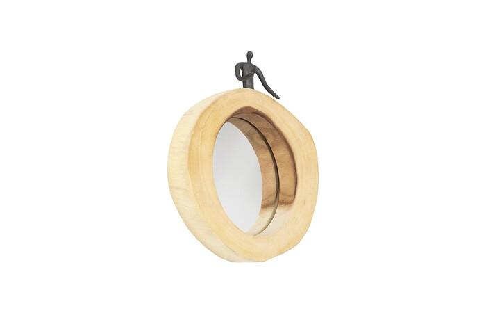 Atlas Cross Cut Mirror, Small, Half Man, Right — view 2