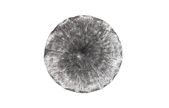 Lotus Wall Art — LG, Silver/Black