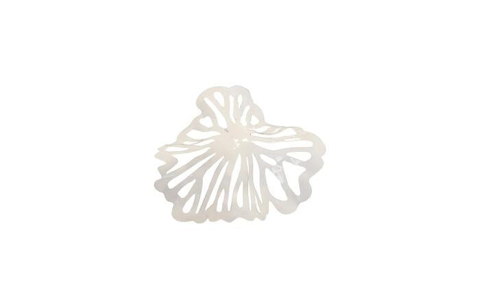 Flower Wall Art, Mini, Metal — One Size, White