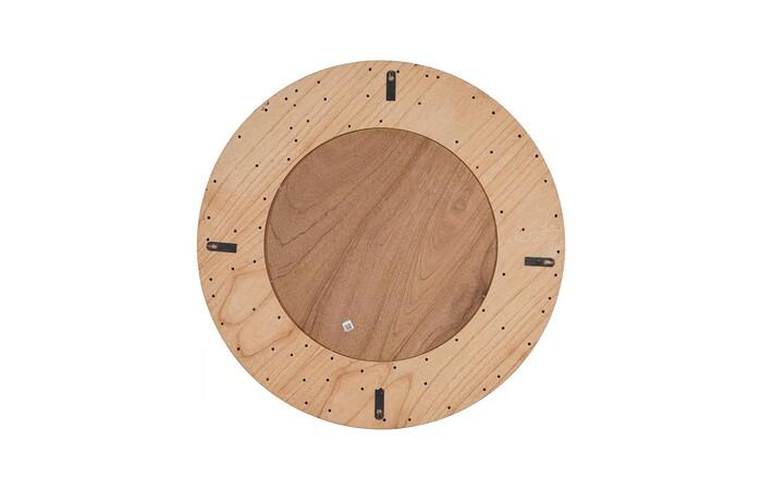 Teak Slice Round Mirror — view 3