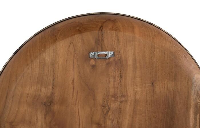 Teak Wood Bowl Wall Art, Metallurgy Edge — view 20