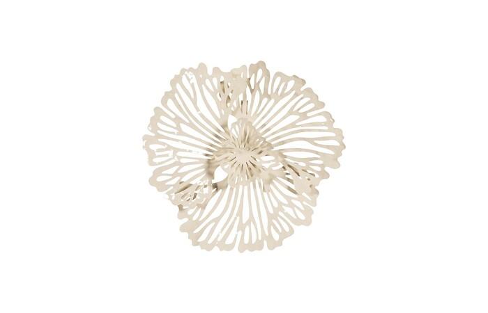 Flower Wall Art, Metal — Extra Small, Ivory