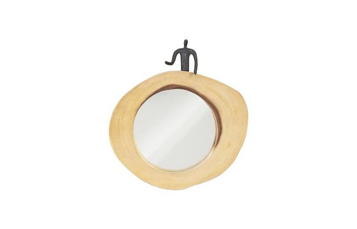Atlas Cross Cut Mirror, Small, Half Man, Right — Small, As Shown