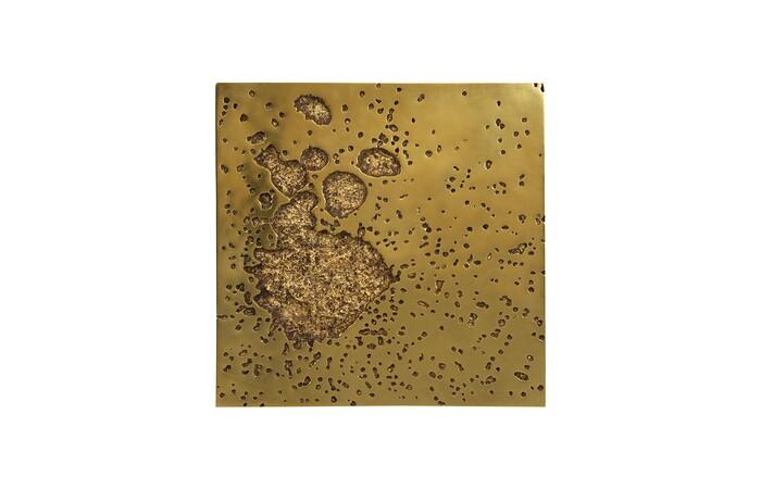 Splotch Wall Art, Square — One Size, Gold Leaf
