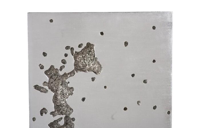 Splotch Wall Art, Rectangle, Silver Leaf — view 3