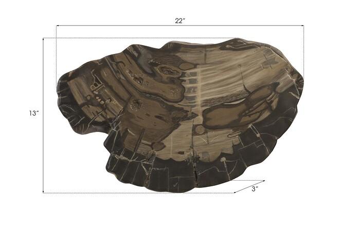 Cast Petrified Wood Wall Tile, Resin — view 18