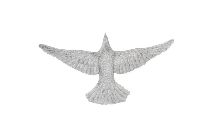 Dove Wall Art — 27x3x14"h, Silver Leaf