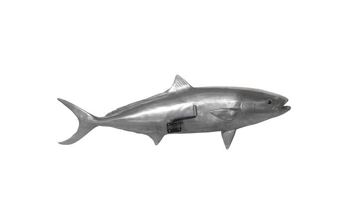 Yellow Tailed King Fish Wall Sculpture, Resin — view 8
