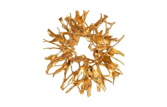 Cast Root Wall Decor — One Size, Gold Leaf
