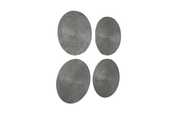Ripple Wall Disc, Set of 4, Resin — view 5