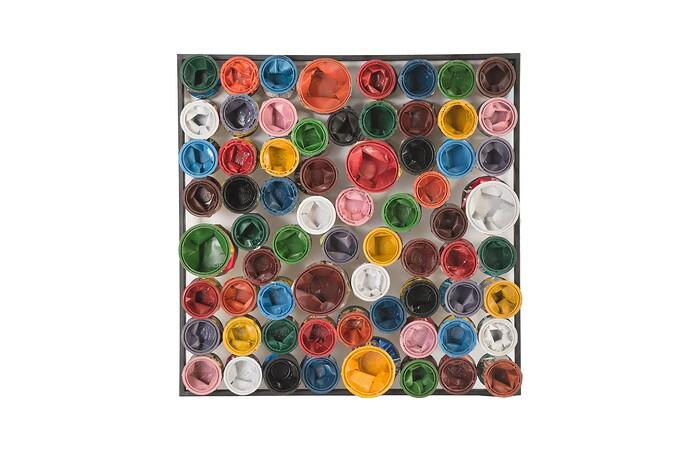 Paint Can Wall Art, Square — LG, Assorted Colors