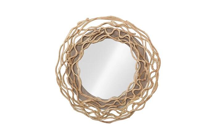 Circular Vine Mirror — One Size, As Shown