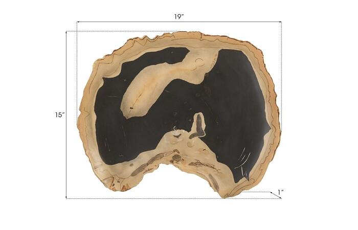 Cast Petrified Wood Wall Tile, Resin, Thin — view 5
