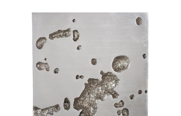 Splotch Wall Art, Rectangle, Silver Leaf — view 3