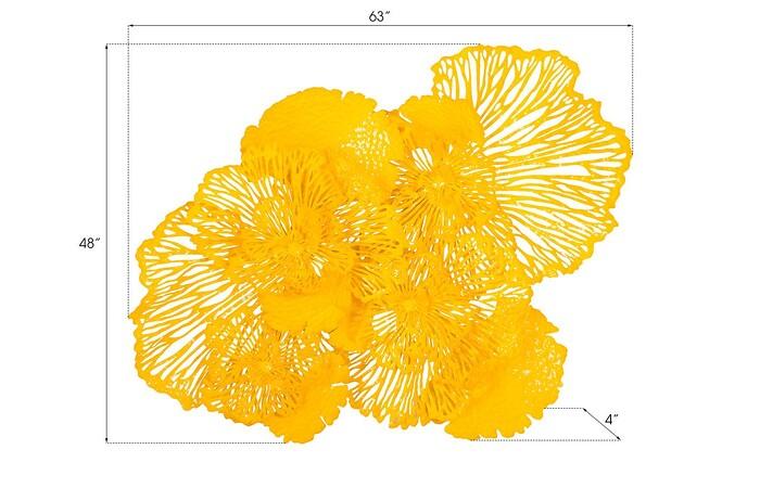 Flower Wall Art, Dandelion, Metal — view 26
