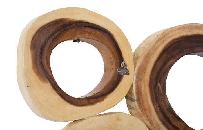 Chuleta Rings Wall Art, Chamcha Wood, Square — view 5