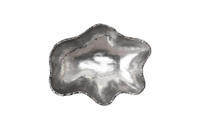 Cast Onyx Wall Bowl — SM, Silver