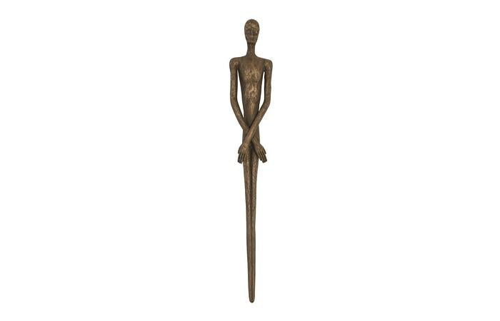 Lloyd Wall Sculpture, Resin — One Size, Bronze Finish