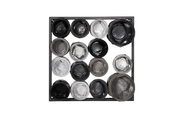 Paint Can Wall Art, Square, Mixed Neutrals, Assorted SM — One Size, As Shown