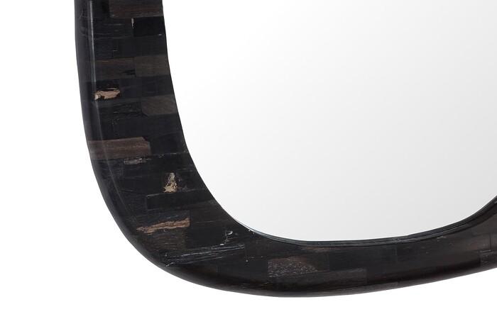 Morphic Petrified Mirror, Rounded, Black Frame — view 3