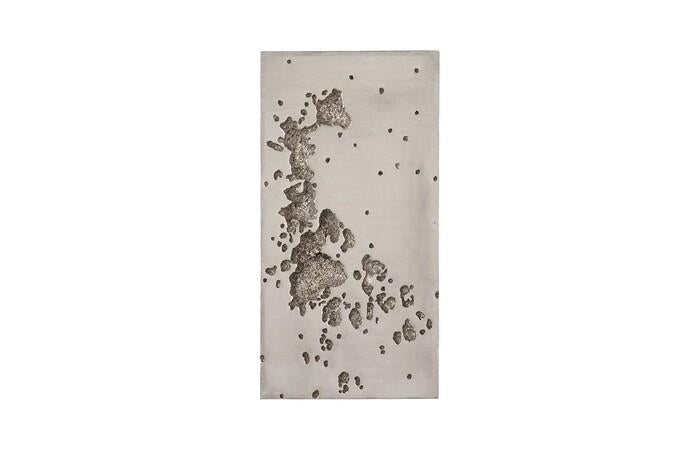 Splotch Wall Art, Rectangle, Silver Leaf — One Size, Silver Leaf
