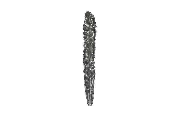 Petiole Wall Leaf, Colossal, Version A — One Size, Silver