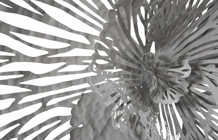 Flower Wall Art, Metal — view 10