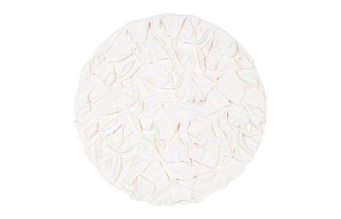 Drape Wall Art — 60x4x60"h, White Stone