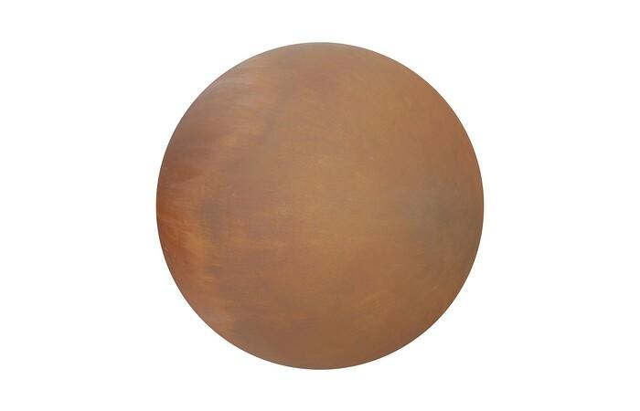 Ball on the Wall, Large, Resin, Rust Finish — view 2