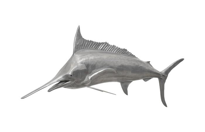 Blue Marlin Fish, Aluminum Finish — view 2