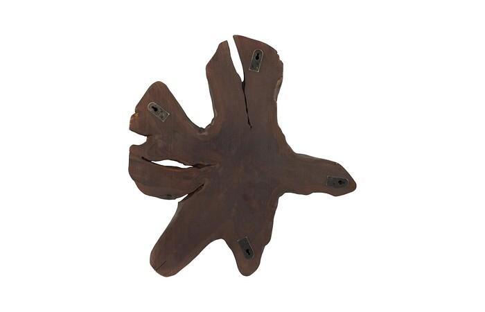 Freeform Teak Wall Slice — view 19