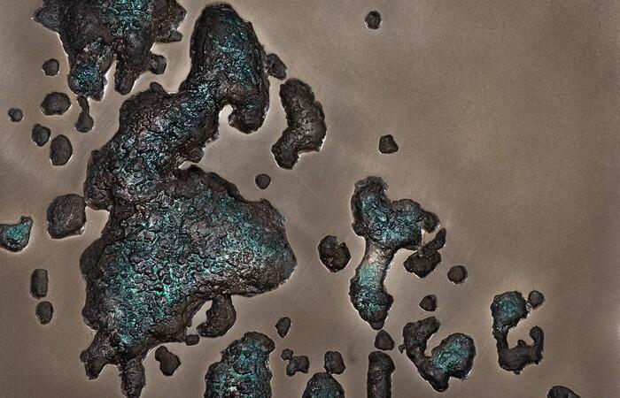 Splotch Wall Art, Rectangle, Bronze Finish — view 3