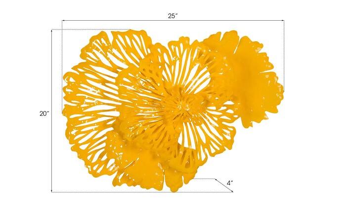 Flower Wall Art, Dandelion, Metal — view 13
