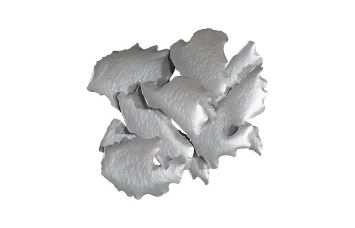Cloud Metal Wall Art, Silver — view 2