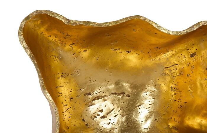 Cast Wall Onyx Bowl, Gold Leaf, Large — view 3