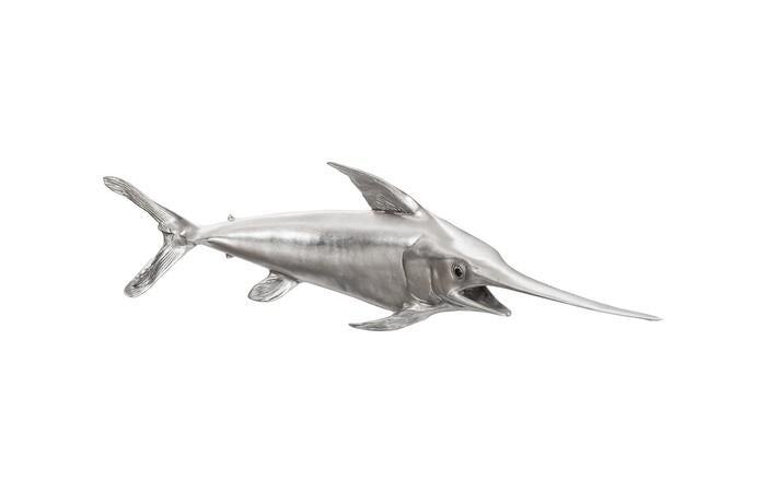 Broadbill Swordfish Fish Wall Sculpture, Resin — view 2