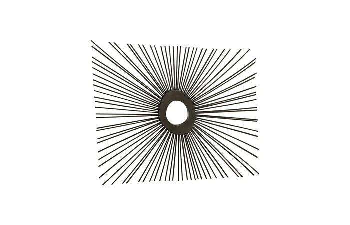 Spoke Mirror, Burnt, Square — One Size, As Shown