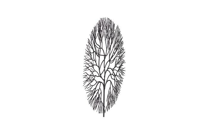 Wire Tree Wall Art, Circle, Metal — view 5