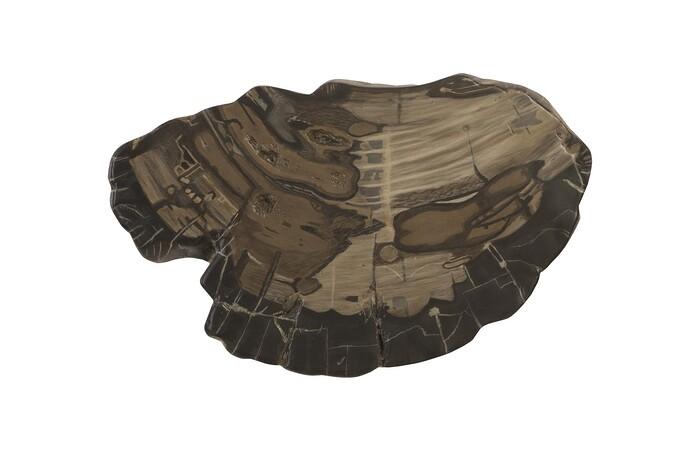Cast Petrified Wood Wall Tile, Resin — 22x3x13"h, As Shown