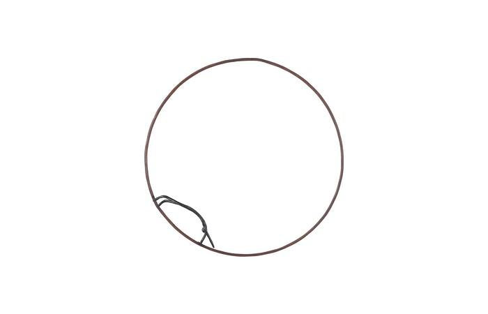 Olympic Figure in Iron Ring, Black, Rust, Style A — One Size, Black / Rust