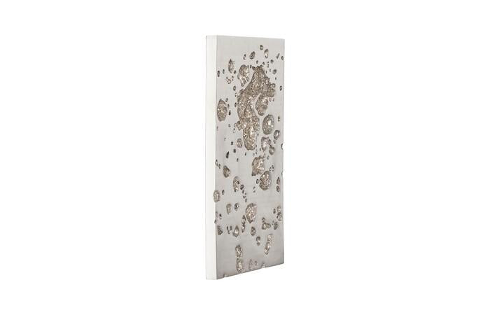 Splotch Wall Art, Rectangle, Silver Leaf — view 2