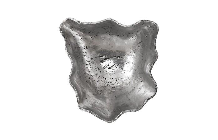 Cast Onyx Wall Bowl — LG, Silver