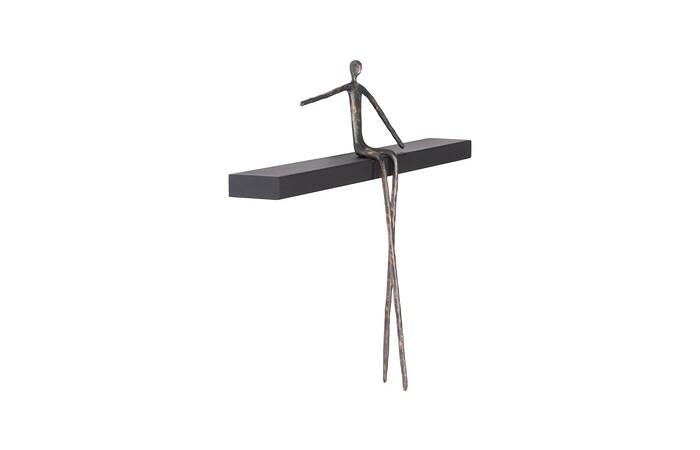 Moveable Man on Shelf, Sitting, C — view 2