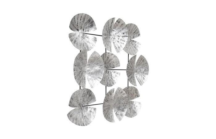 Ginkgo Leaf Wall Art, 9 Leaves, Silver — view 2