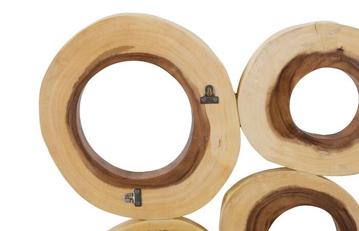 Chuleta Rings Wall Art, Chamcha Wood, Square — view 10